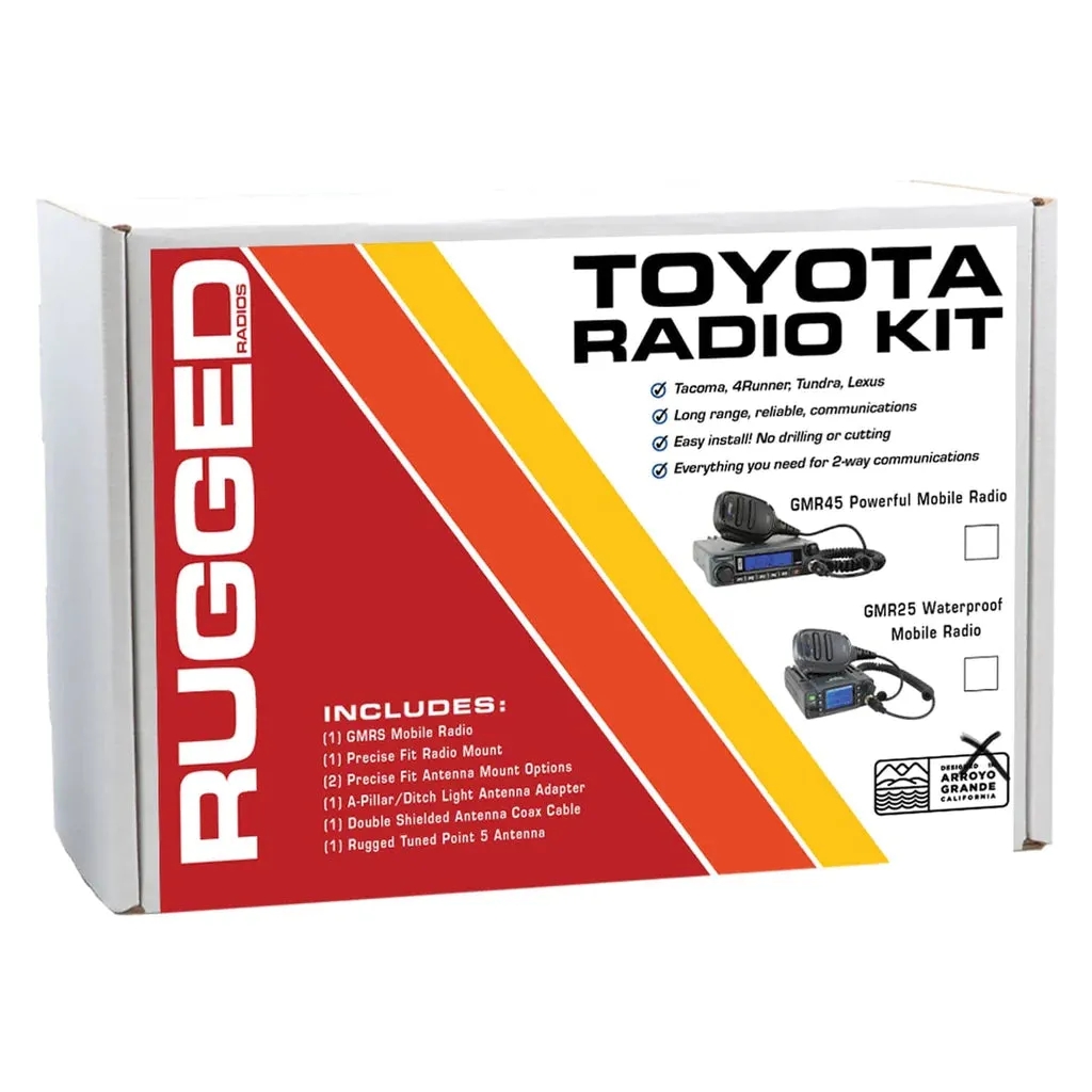 Rugged Two-Way GMRS Mobile Radio Kit For 4Runner