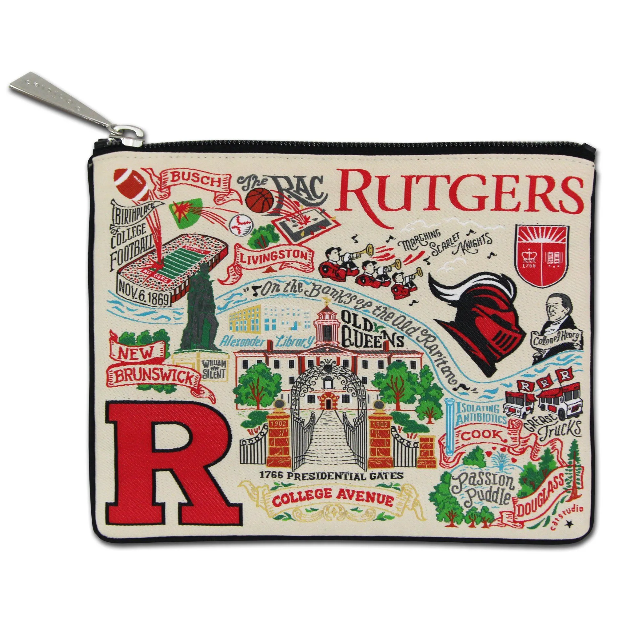 Rutgers University Collegiate Zip Pouch