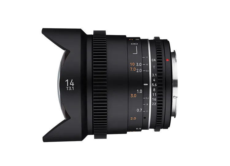 Samyang 14mm T3.1 MK2 VDSLR Full Frame Cinema Lens - Fuji X Mount