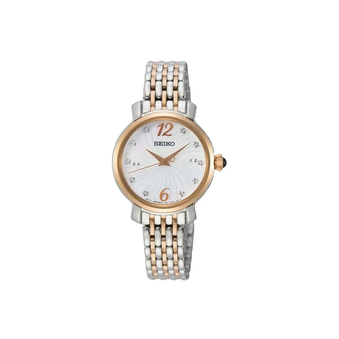 Seiko Ladies Two Tone Stainless-Steel Quartz Watch Model SRZ524P1