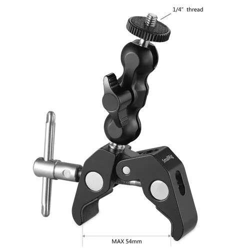 SmallRig 2164 Multifunctional Ballhead Crab Clamp with 3.5" Ball Head Arm