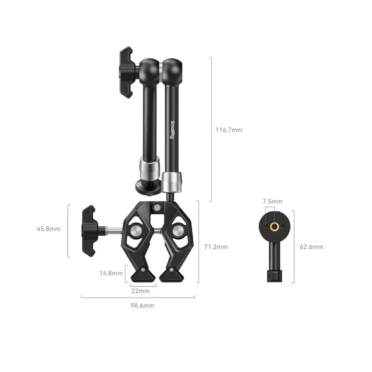 SmallRig Crab-Shaped Clamp with Magic Arm 4454