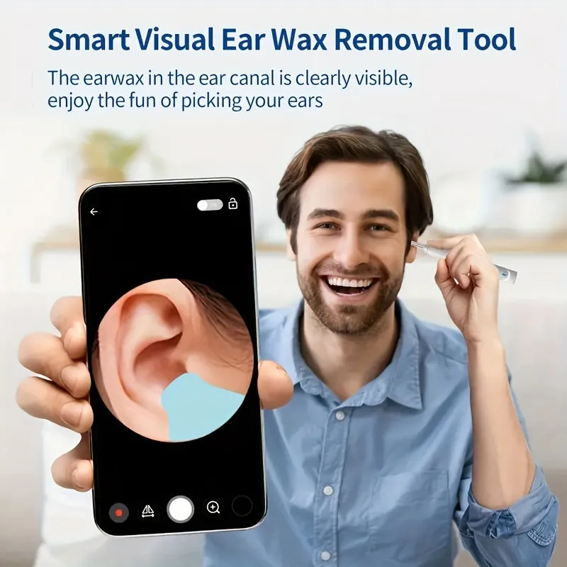 Smart ear wax removal tool with camera for mobile devices