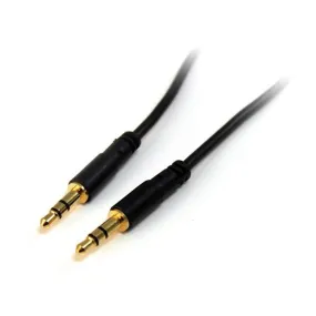 Startech.Com 6 Ft Slim 3.5Mm Stereo Audio Cable - M/M - 3.5Mm Male To Male Audio Cable For Your Smartphone, Tablet Or Mp