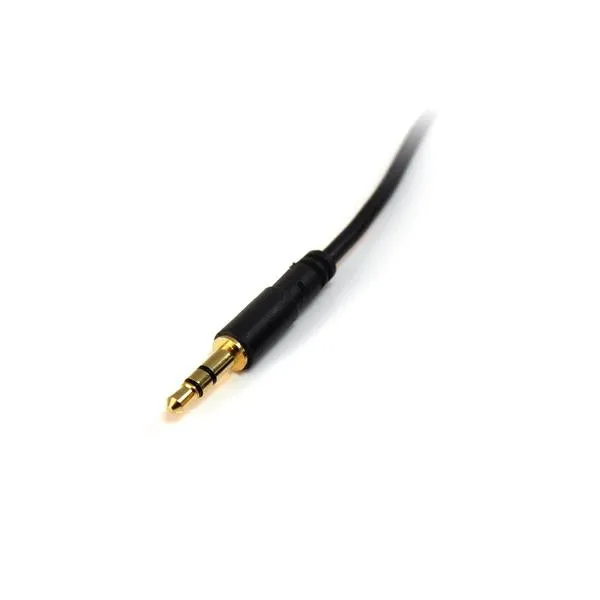 Startech.Com 6 Ft Slim 3.5Mm Stereo Audio Cable - M/M - 3.5Mm Male To Male Audio Cable For Your Smartphone, Tablet Or Mp