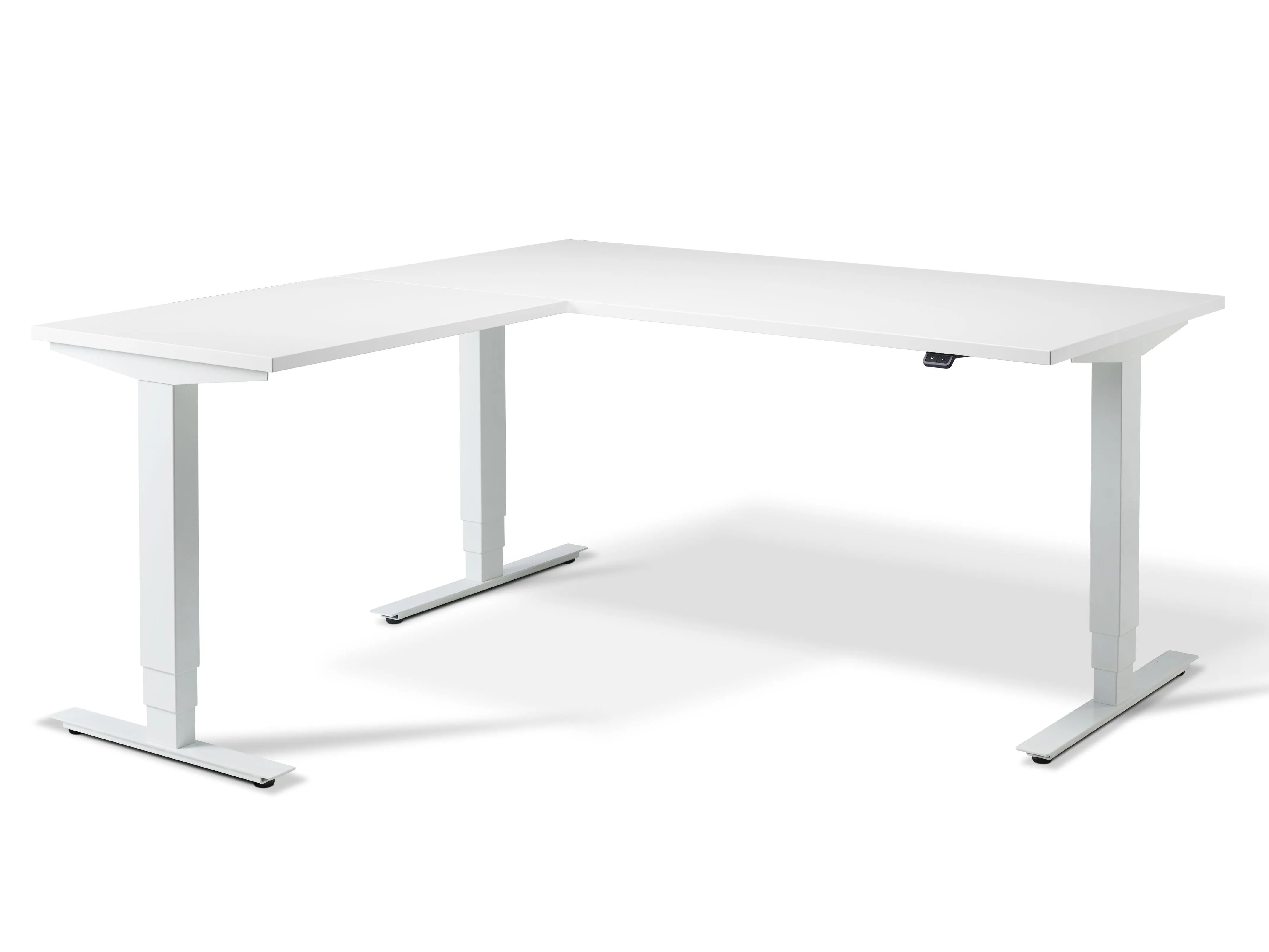 Stockholm Height Adjustable Corner Desk (with Bluetooth control)