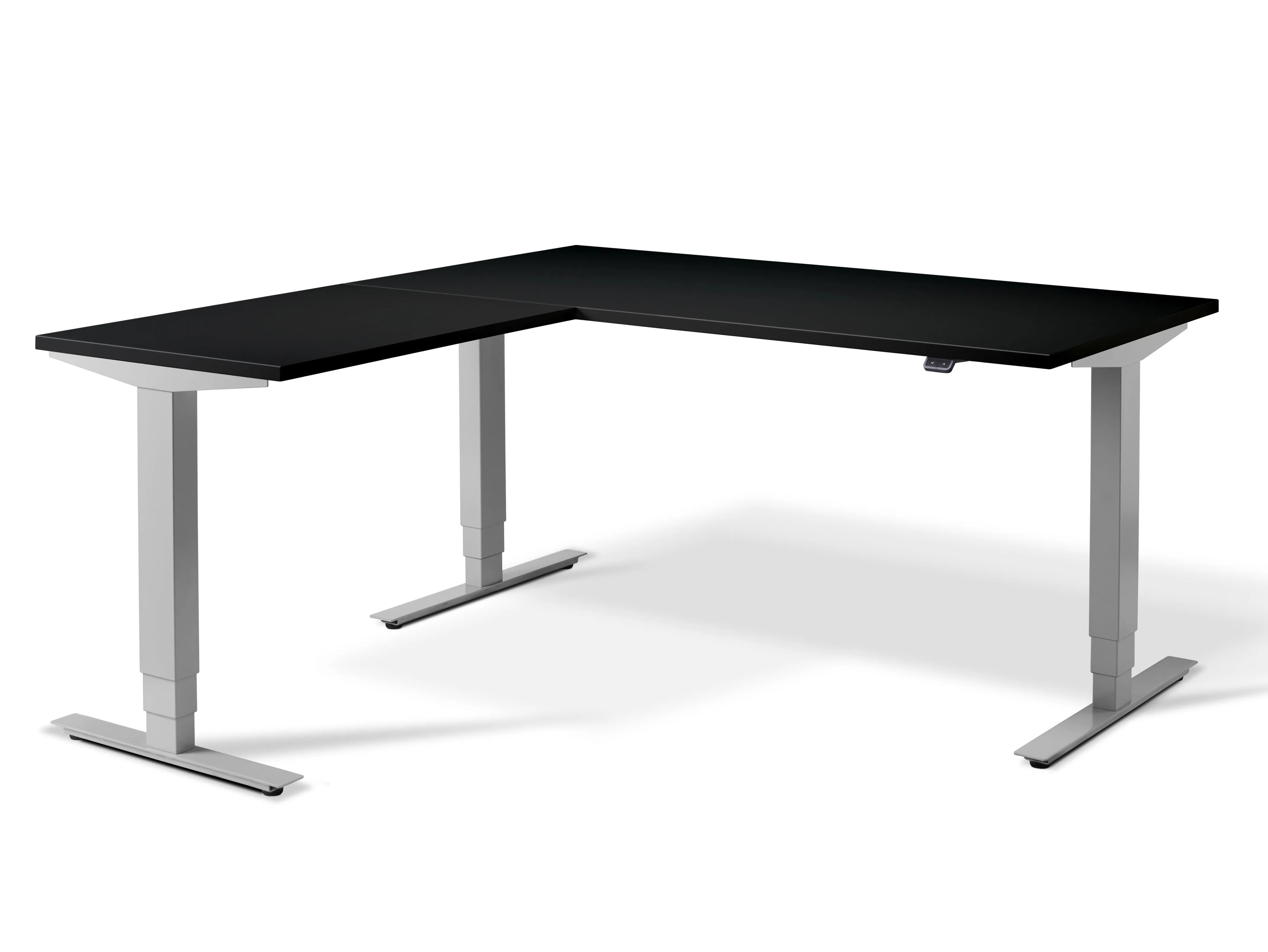 Stockholm Height Adjustable Corner Desk (with Bluetooth control)