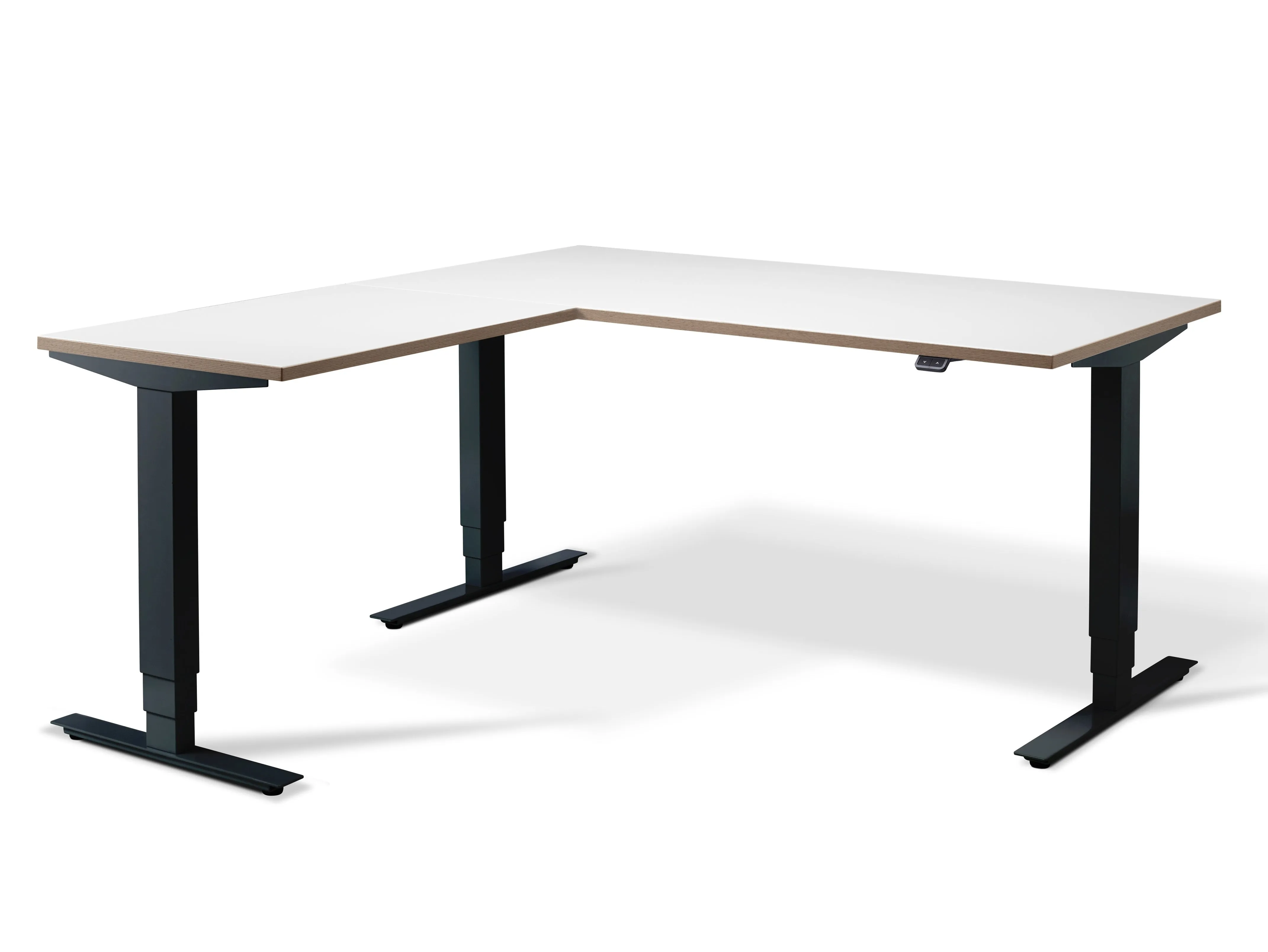 Stockholm Height Adjustable Corner Desk (with Bluetooth control)