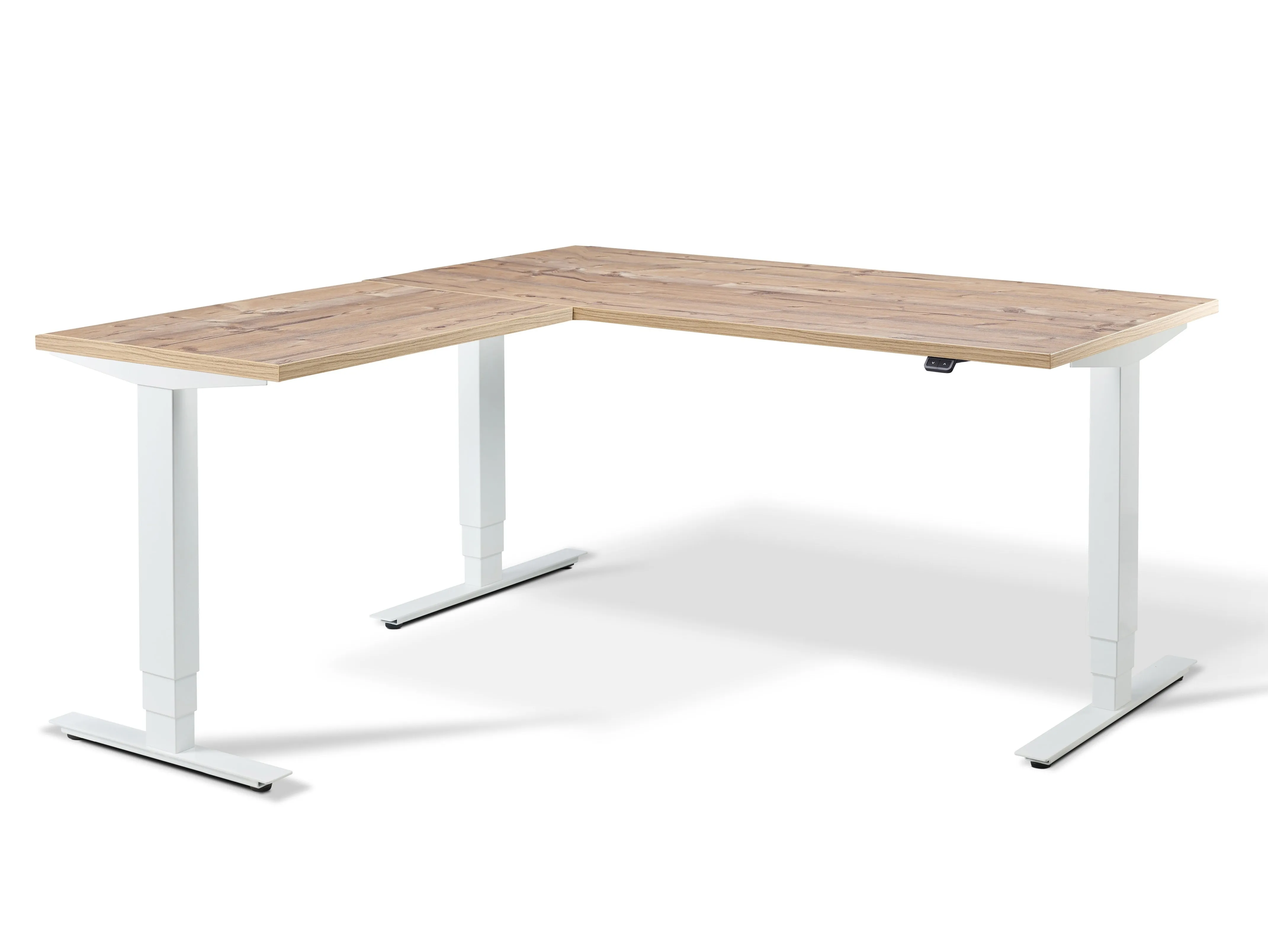 Stockholm Height Adjustable Corner Desk (with Bluetooth control)