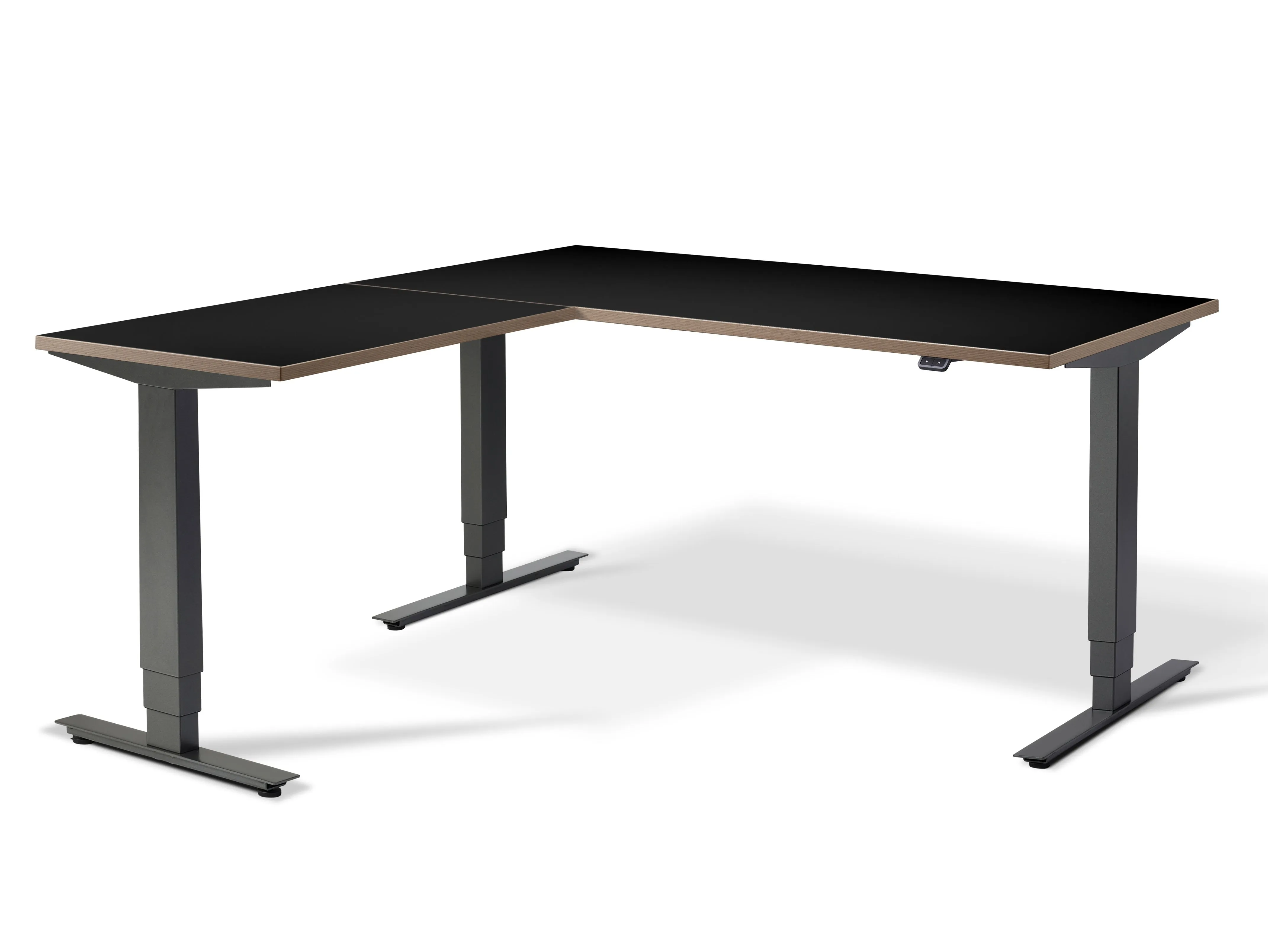 Stockholm Height Adjustable Corner Desk (with Bluetooth control)