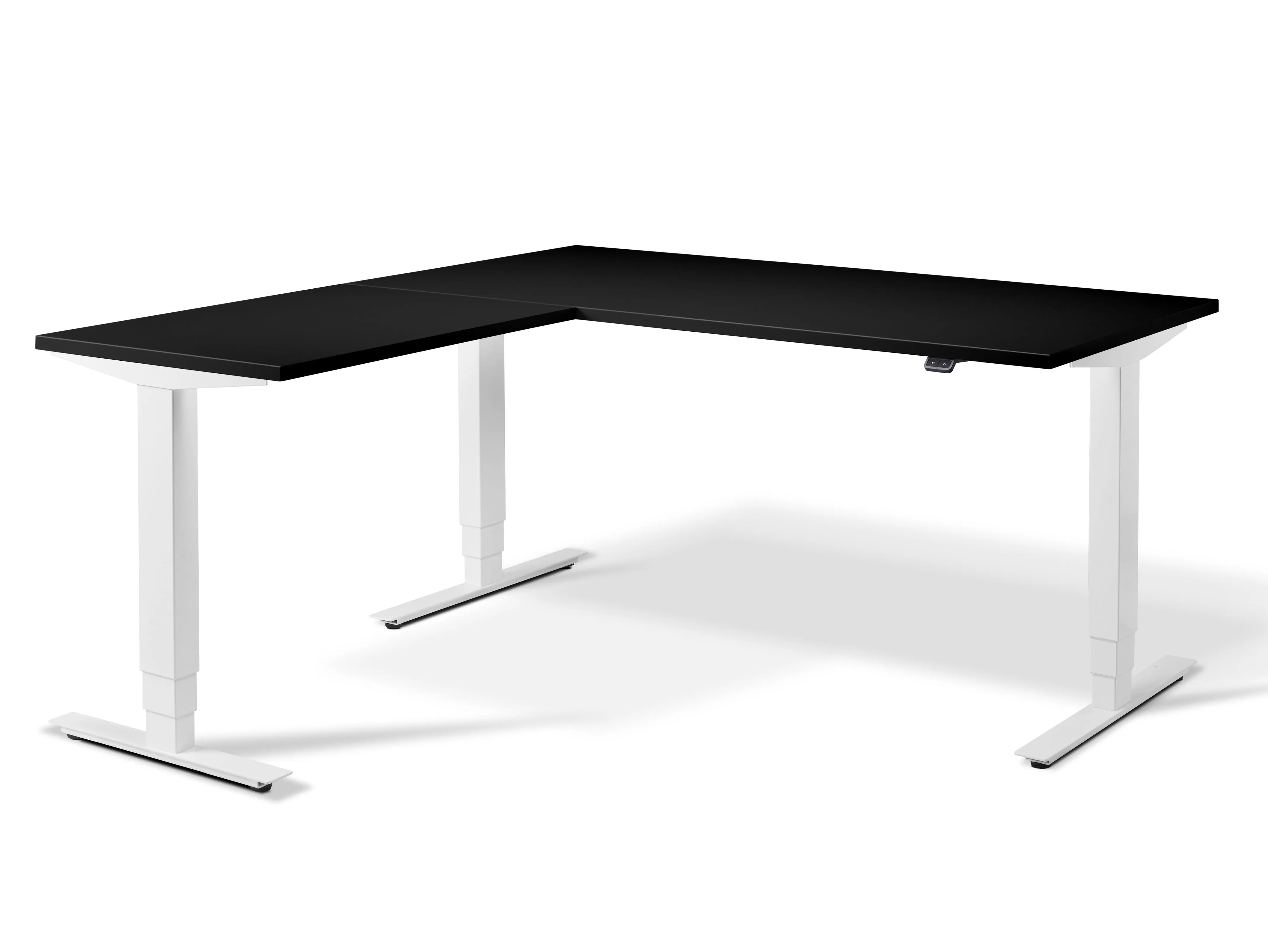 Stockholm Height Adjustable Corner Desk (with Bluetooth control)