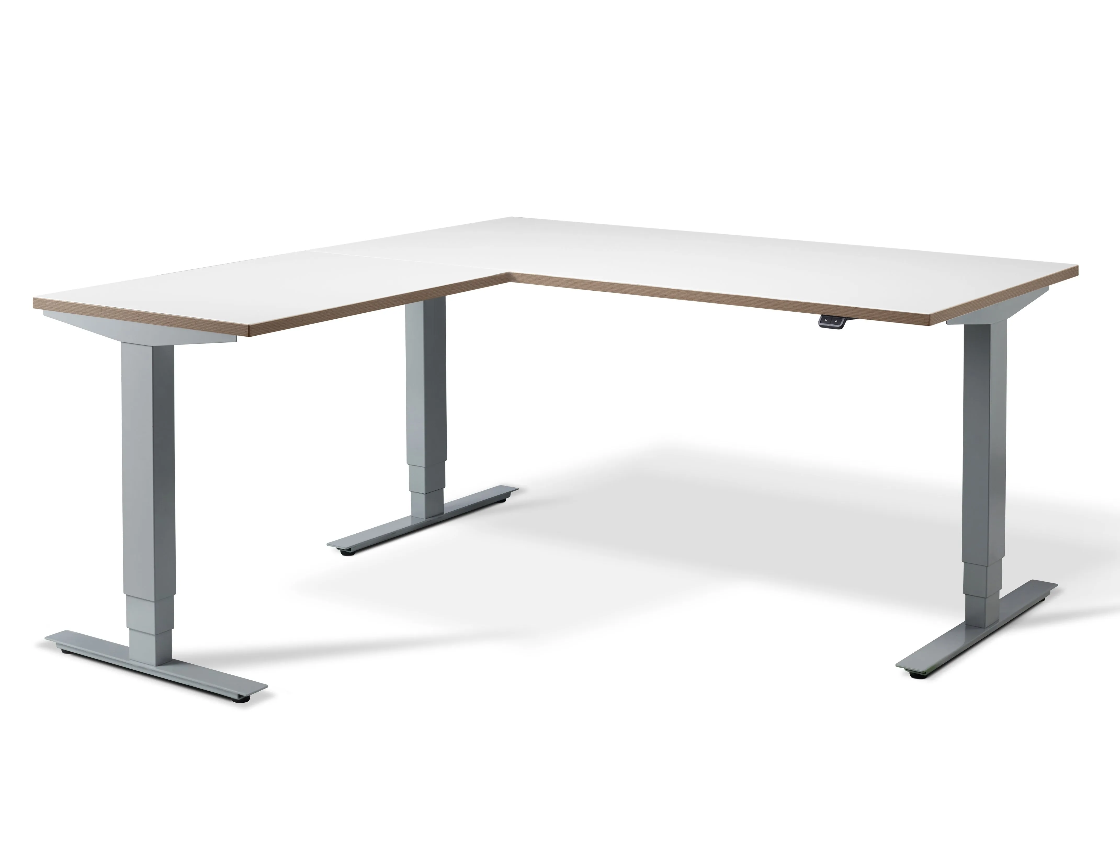 Stockholm Height Adjustable Corner Desk (with Bluetooth control)