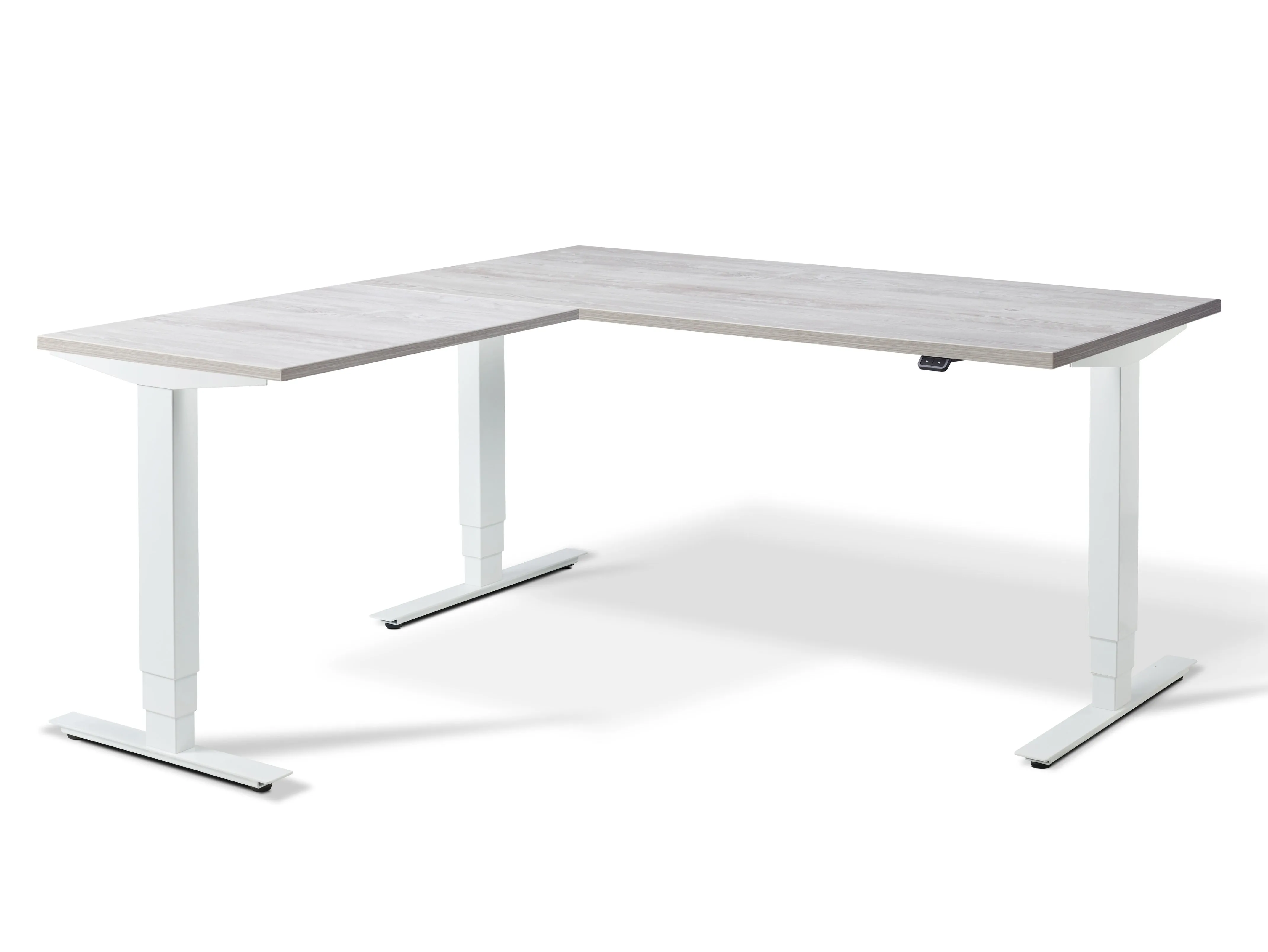 Stockholm Height Adjustable Corner Desk (with Bluetooth control)