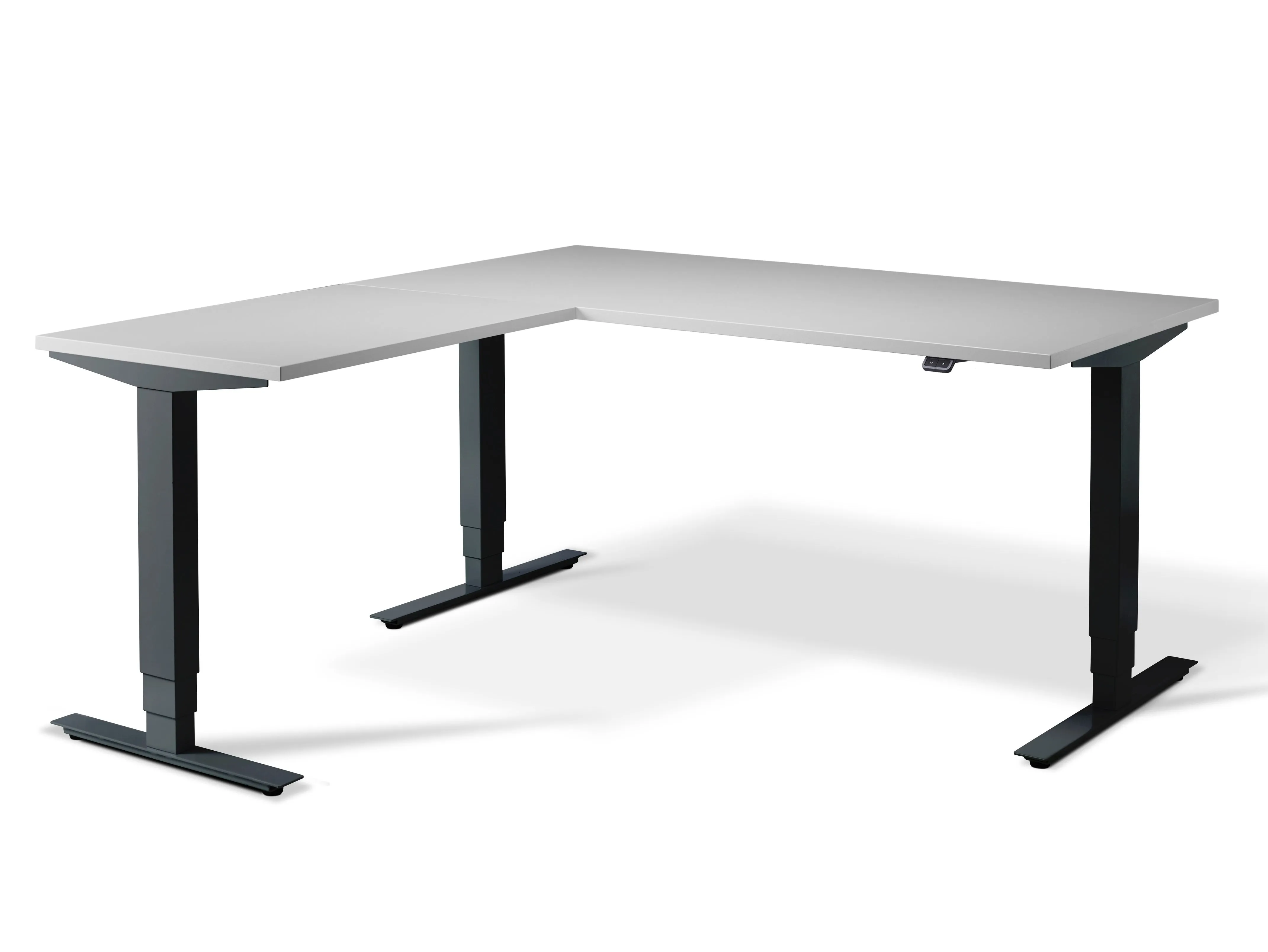 Stockholm Height Adjustable Corner Desk (with Bluetooth control)