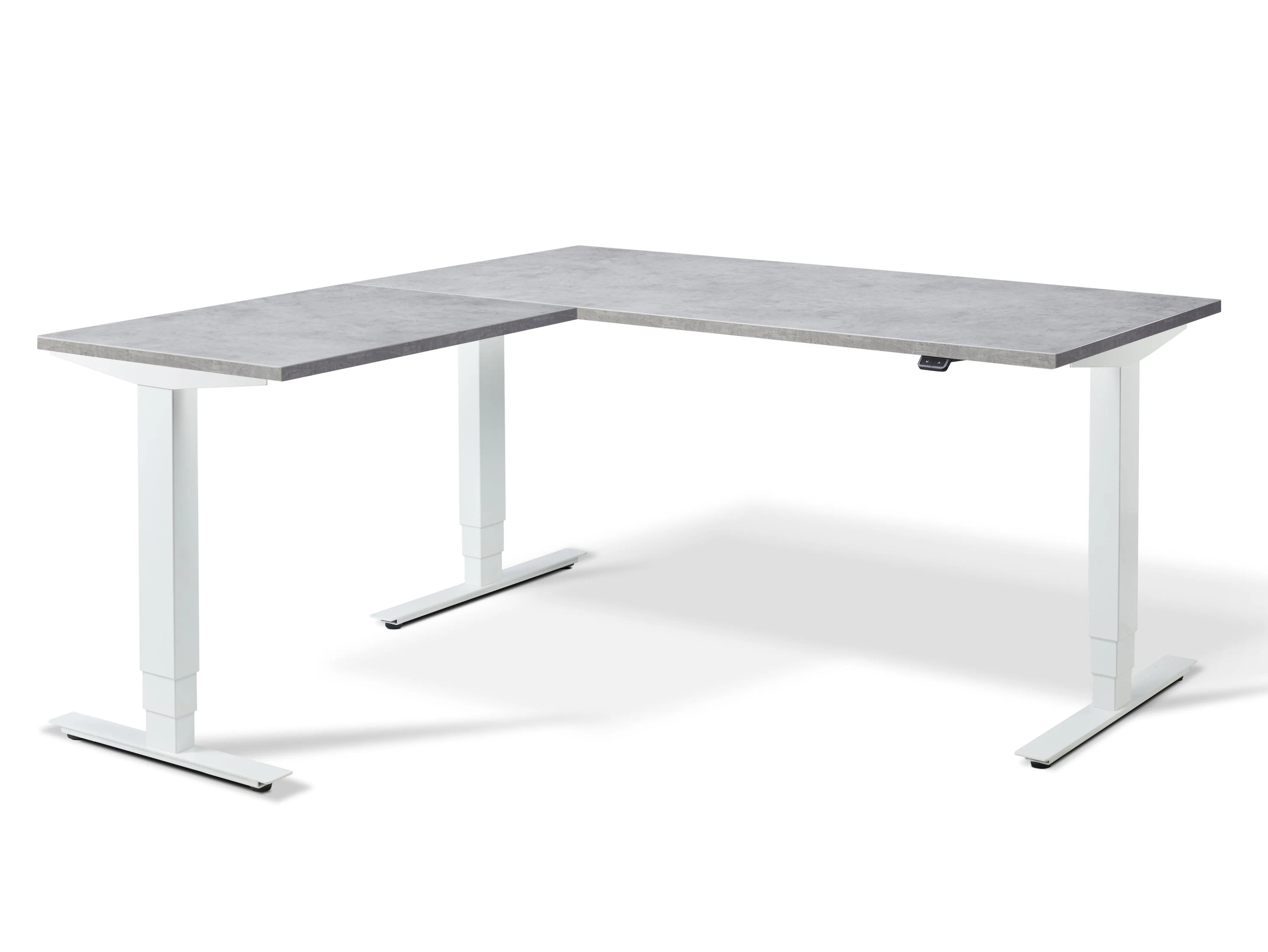 Stockholm Height Adjustable Corner Desk (with Bluetooth control)