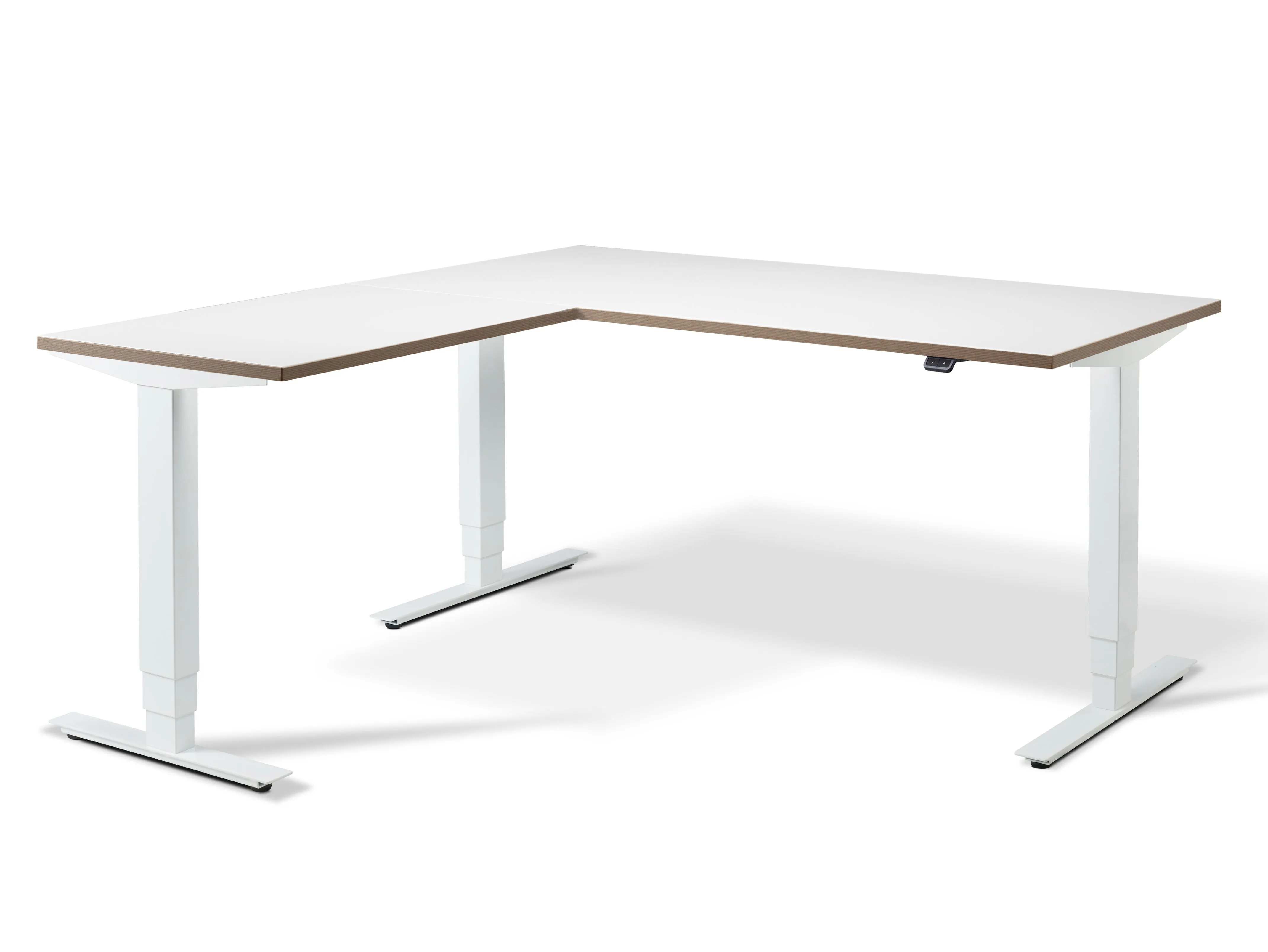 Stockholm Height Adjustable Corner Desk (with Bluetooth control)