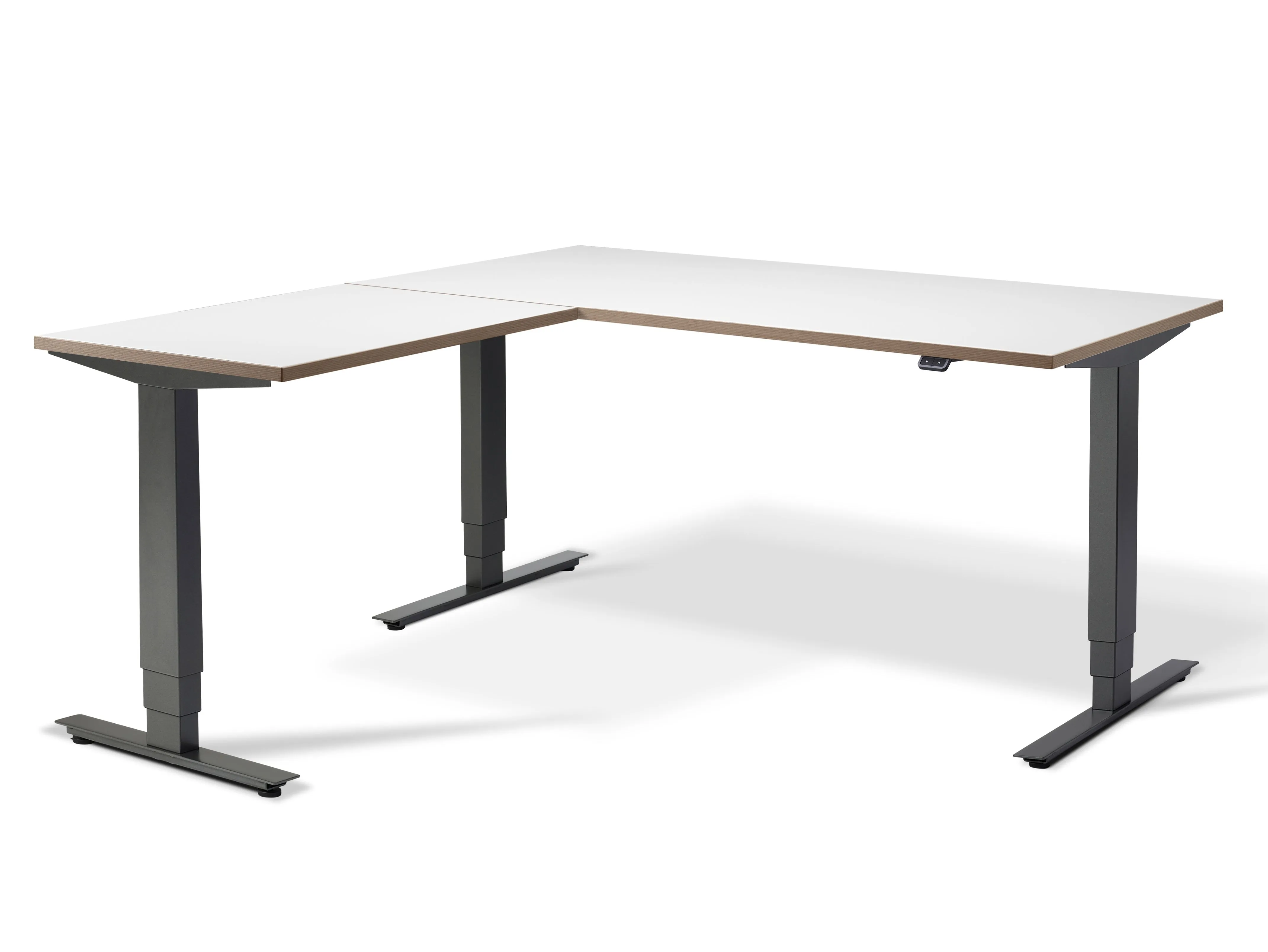 Stockholm Height Adjustable Corner Desk (with Bluetooth control)