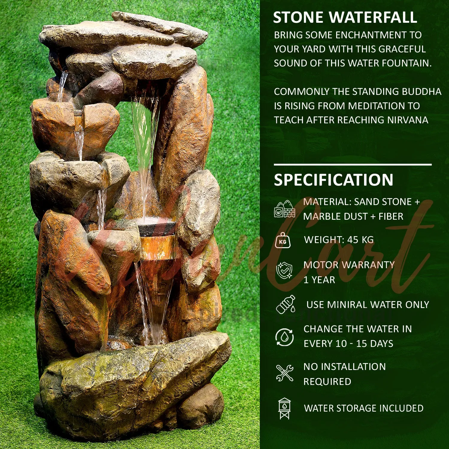 Stone Waterfall Water Fountain