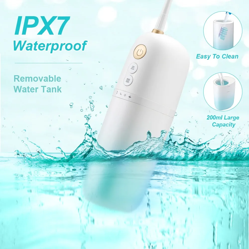 Styton Water Flosser for Teeth Portable IPX7 Waterproofr Rechargeable 12 Modes Dental Oral Flossing Irrigator With Travel Bag 0ral irrigator