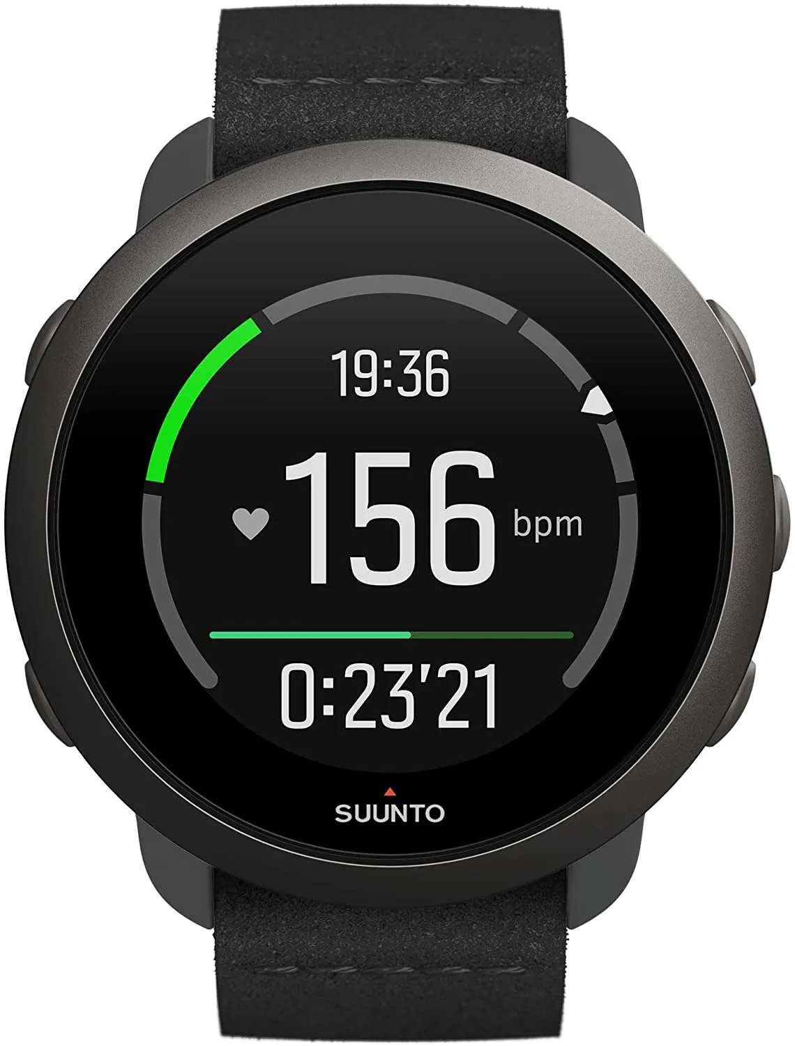 Suunto 3 All Black Durable Sports GPS Watch with Adaptive Training Guidance (SS050617000)