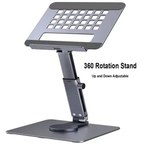 Tablet Stand Desk Riser 360 Rotation Multi-Angle Height Adjustable Foldable Holder Dock For Xiaomi iPad Tablet Laptop