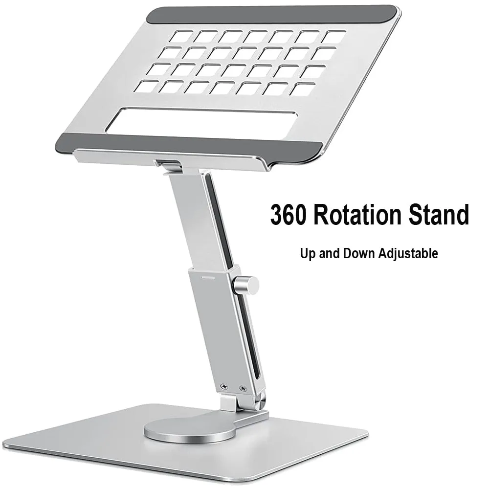 Tablet Stand Desk Riser 360 Rotation Multi-Angle Height Adjustable Foldable Holder Dock For Xiaomi iPad Tablet Laptop