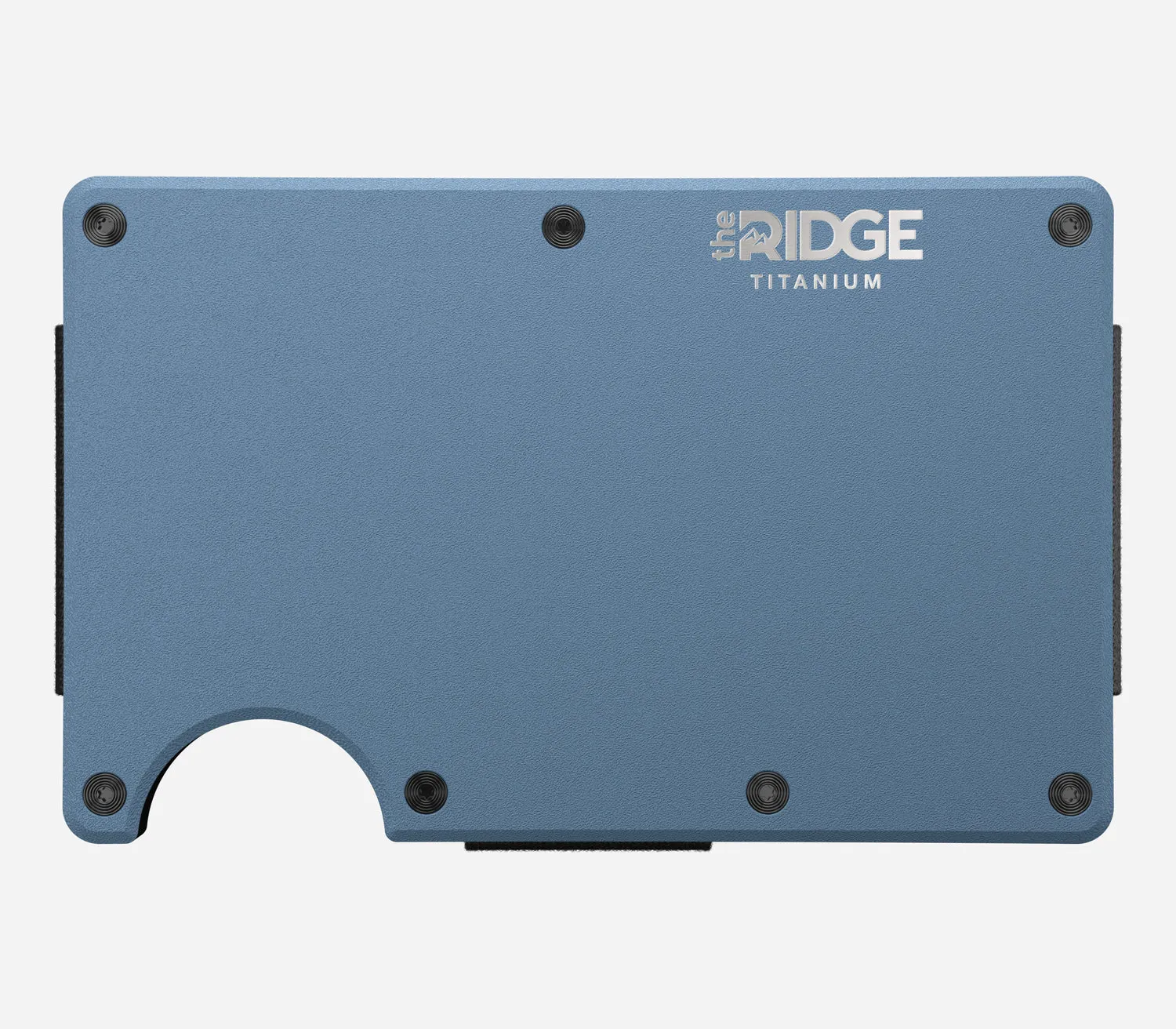 The Ridge Wallet - Titanium - Matte Cobalt