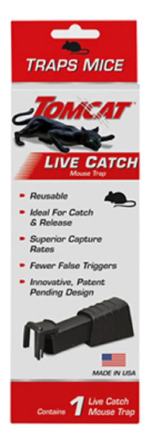 Tomcat 0362010 Single Live Catch Non Toxic Reusable Mouse Trap - Quantity of 18