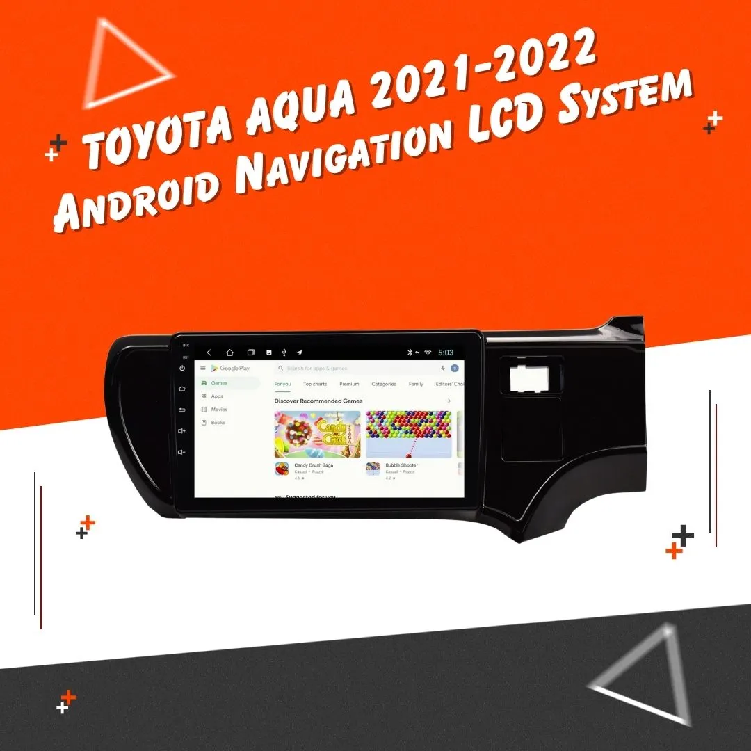 Toyota Aqua Android LCD Black 9 Inches - Model 2021-2024