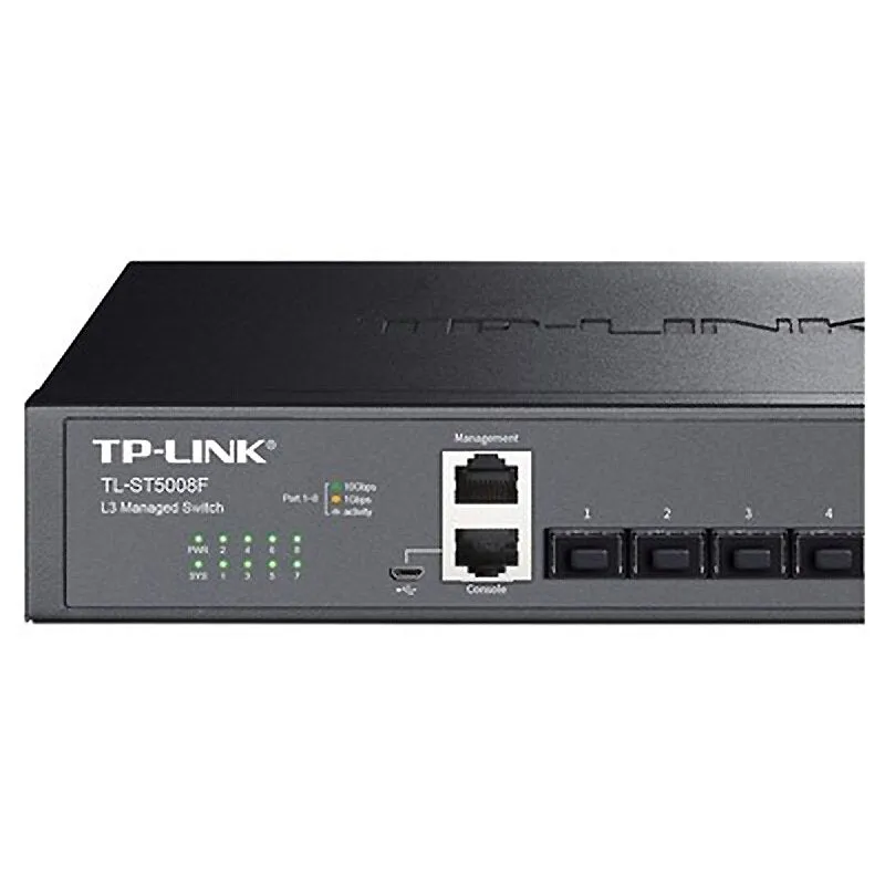 TP-link TL-ST5008F 10000Mbps switch 10 Gigabit optical port SFP 10 Gigabit network switch network management support VLan