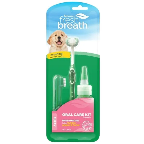 Tropiclean Fresh Breath Oral Care Kit For Puppies