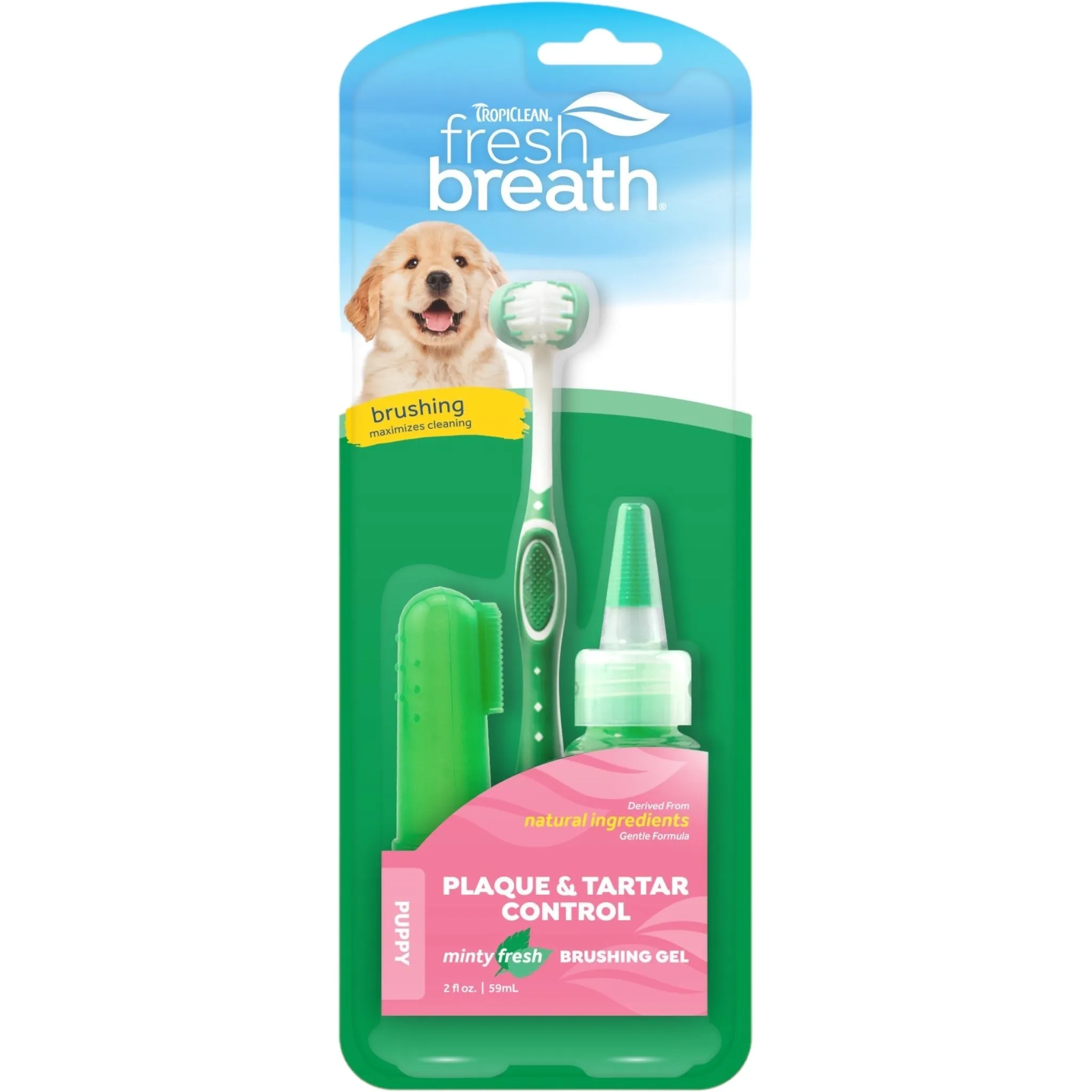 TropiClean Fresh Breath Oral Kit Puppy 2oz.