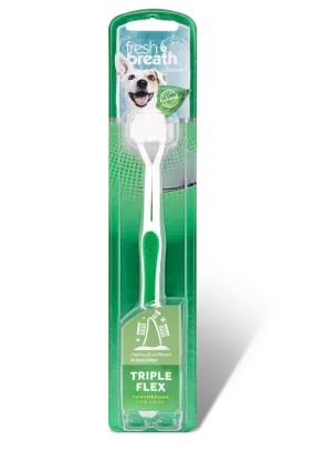 TropiClean Fresh Breath Triple Flex Toothbrush for Small Dogs