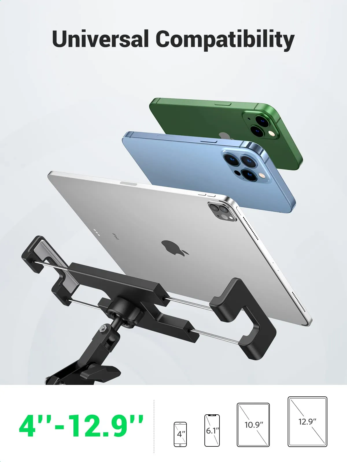 UGREEN iPad and Tablet Holder, Long Arm Mount for Bed and Desk