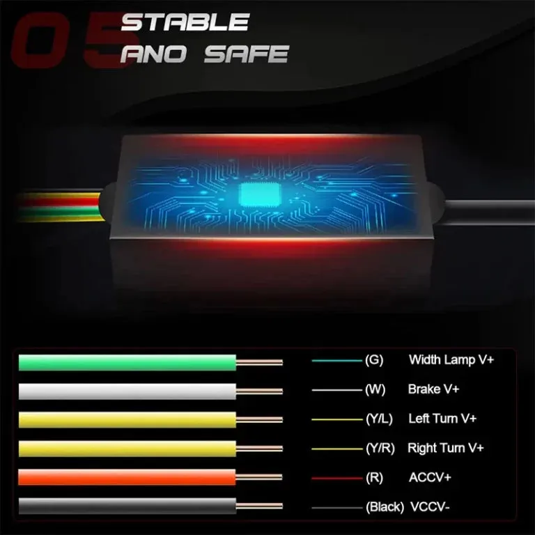 Universal Car Multi-function Tail Strip Bar Light