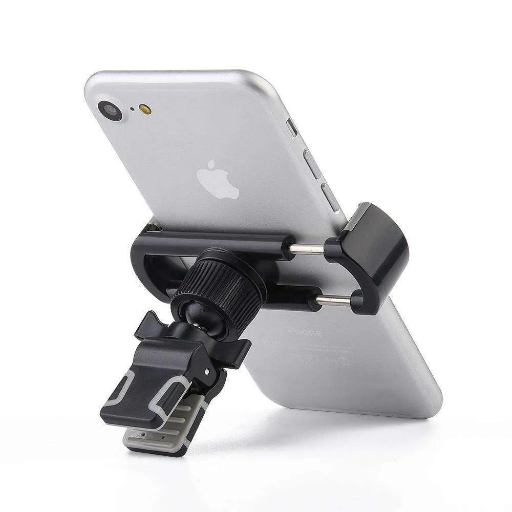 Universal Swiveling Air Vent Car Mount 360° Rotable Smartphone Holder - Black