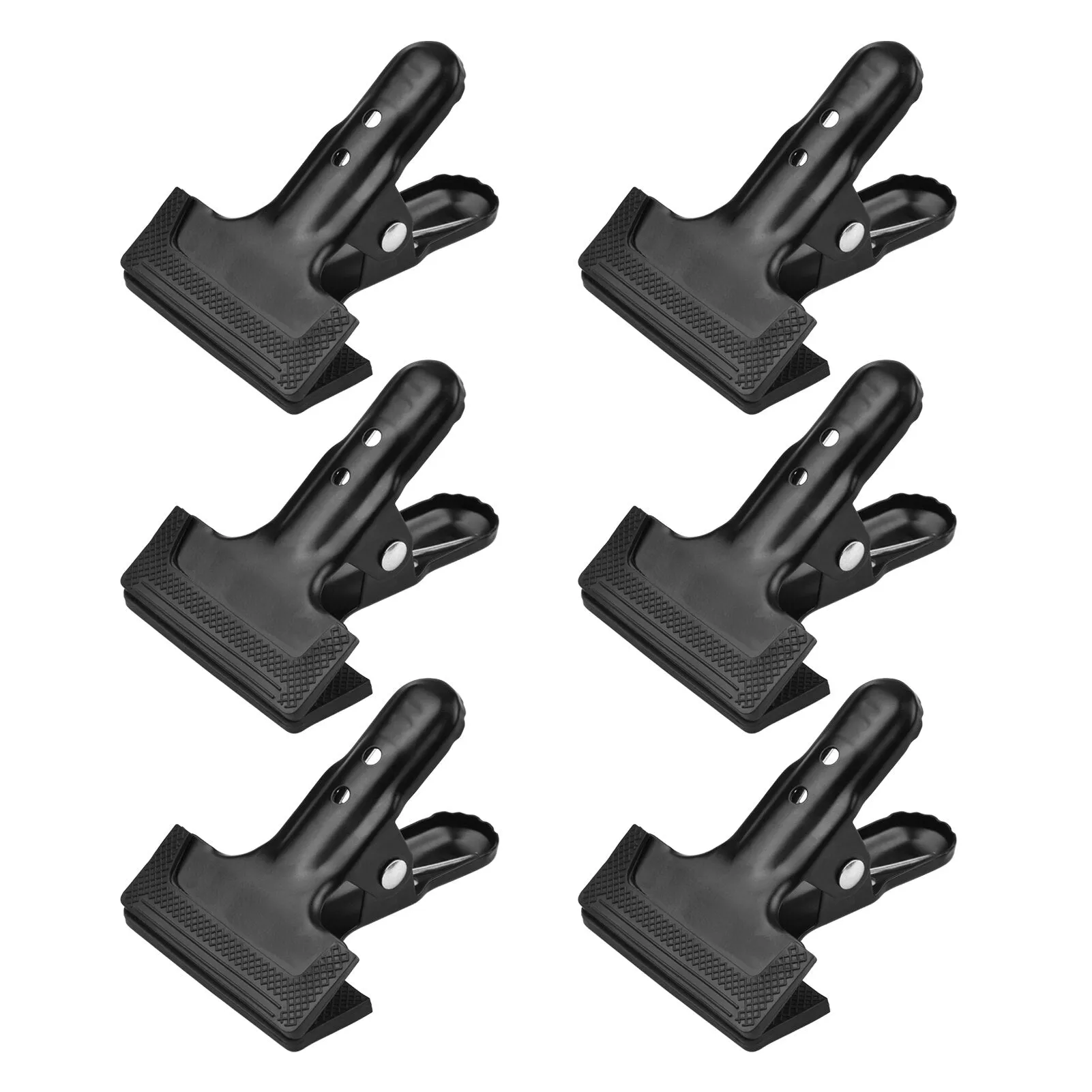 Up to 10Pcs HRIDZ Heavy Duty Spring Metal Clip Photography Backdrop Clamps with Rubber Pad