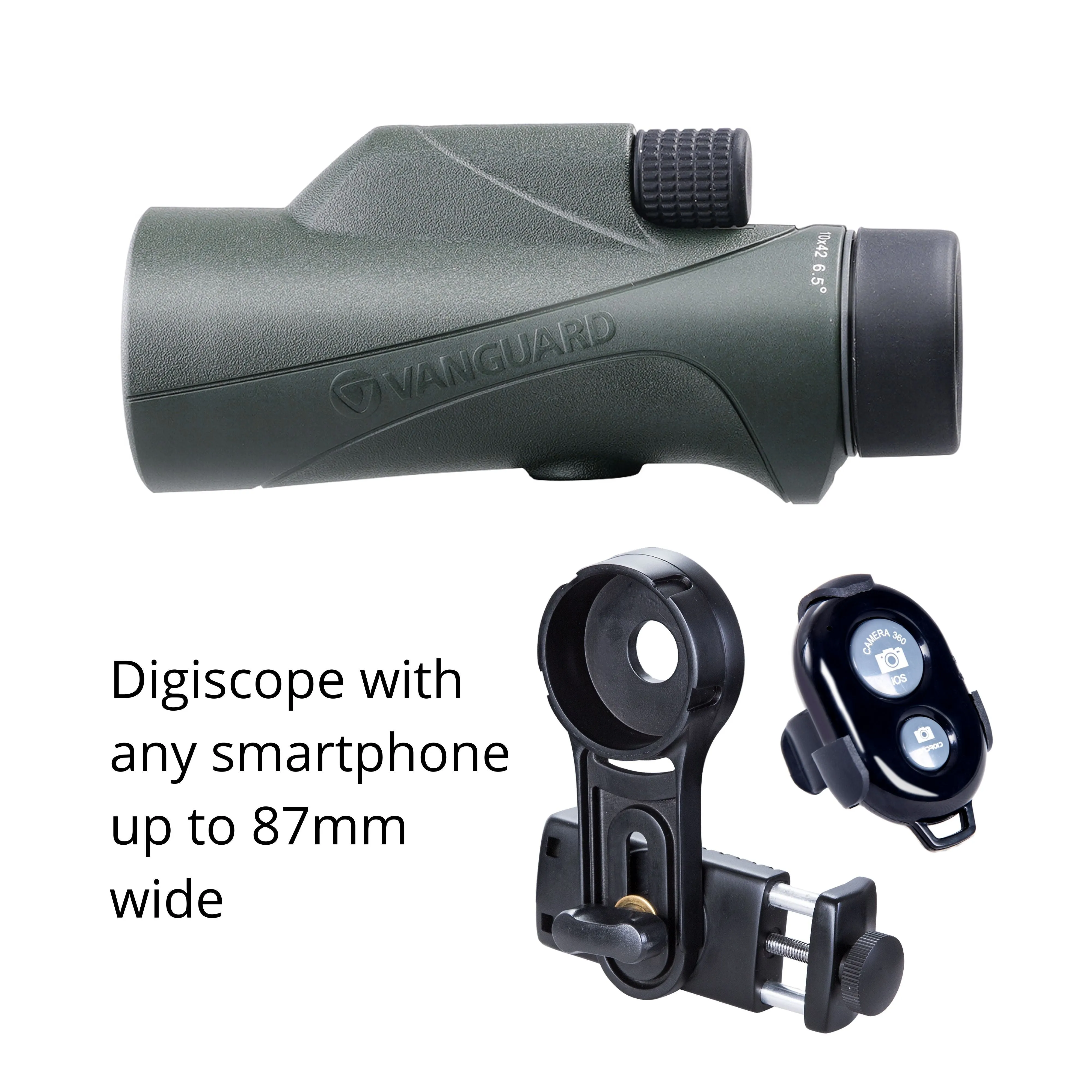 VEO HD2 1042M Monocular & Carbon Fibre Monopod Smartphone Digiscoping Kit