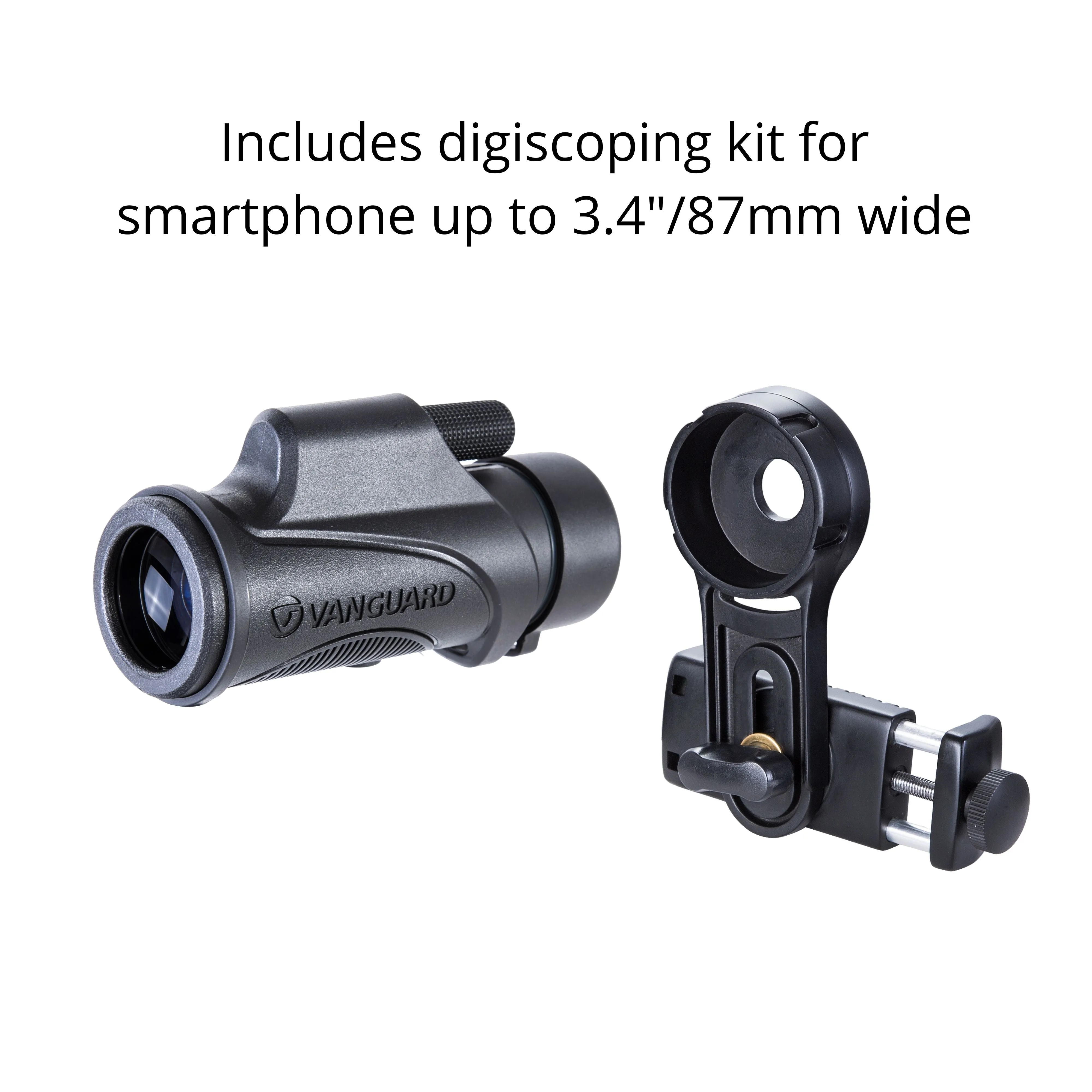 VESTA 8320M Monocular & Aluminium Monopod Smartphone Digiscoping Kit