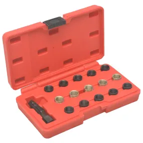 vidaXL 16 Piece Spark Plug Thread Repair Tool Kit M14x1.25