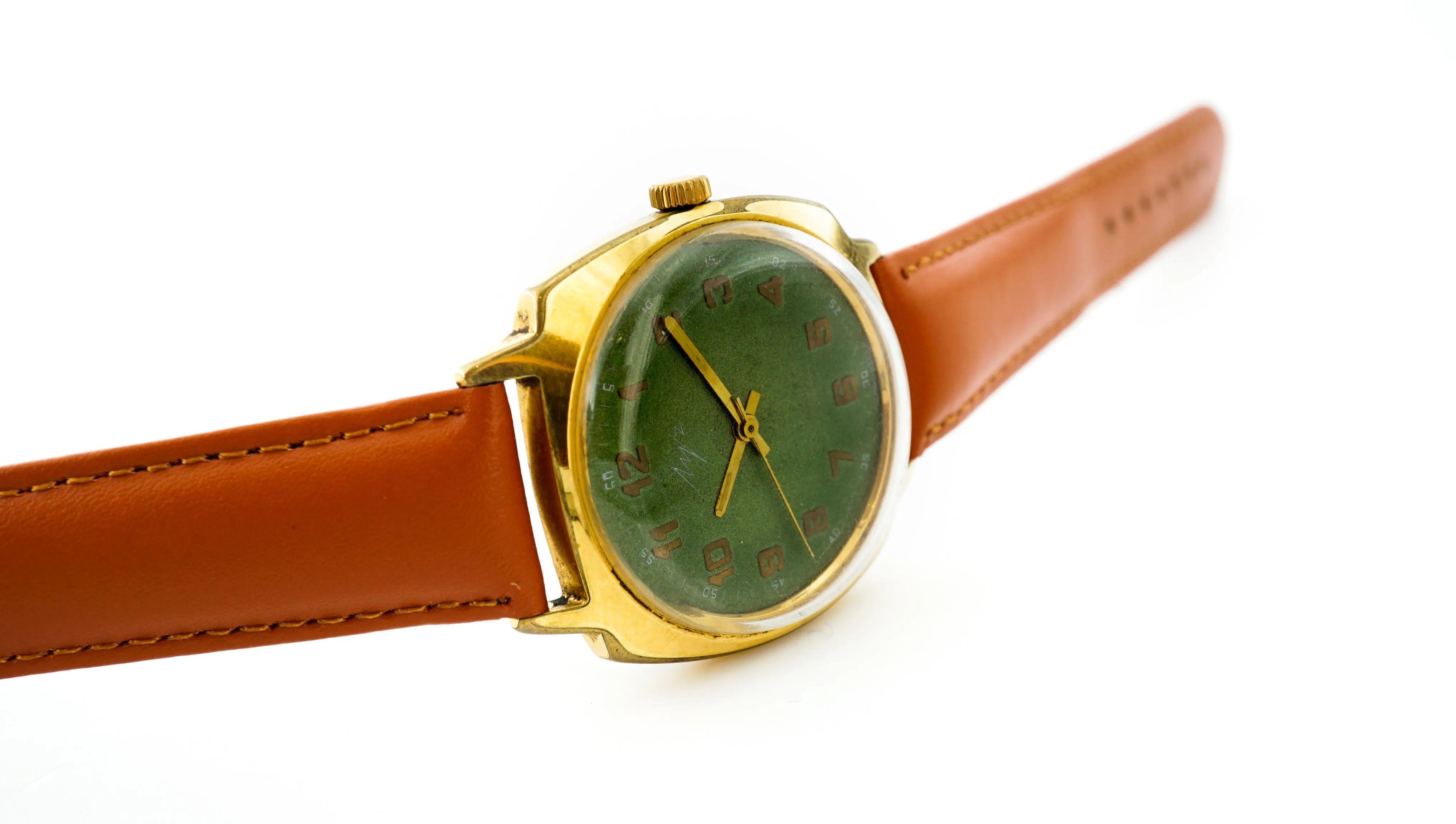 Vintage soviet watch Luch 2209 green dial 23 jewels, rare green dial