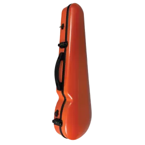 Vivo Polycarbonate Shaped Violin Case 4/4 Textured Orange