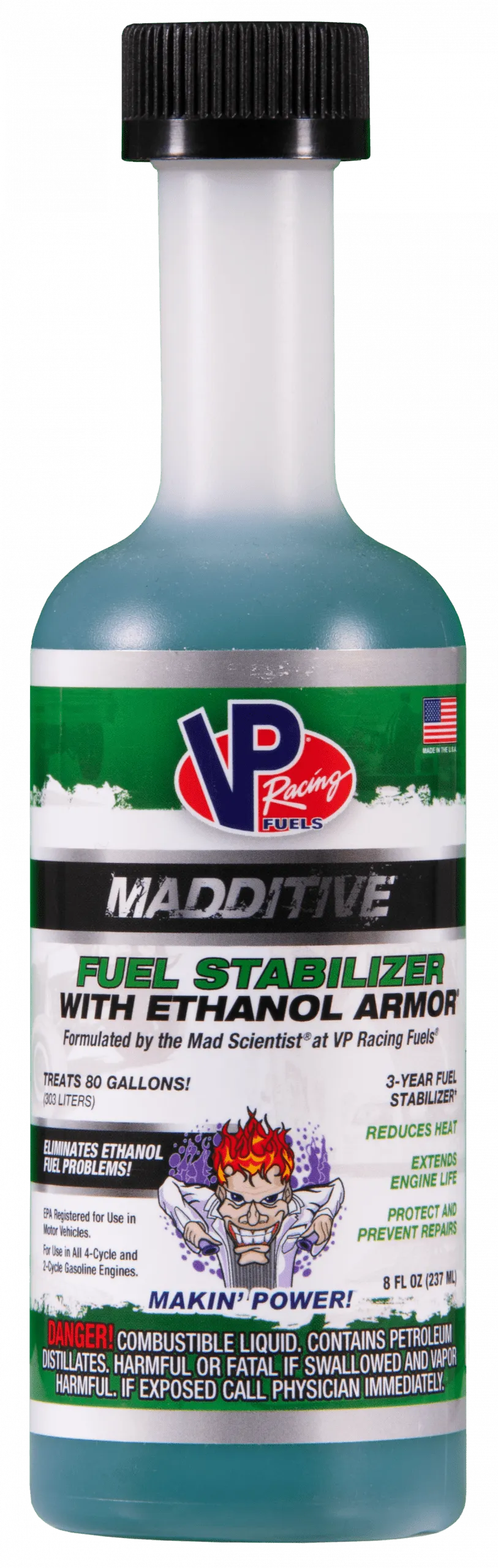 VP Racing Fuel Stabilizer With Ethanol Armor® – 2 & 4-Cycle Engines 8 oz.