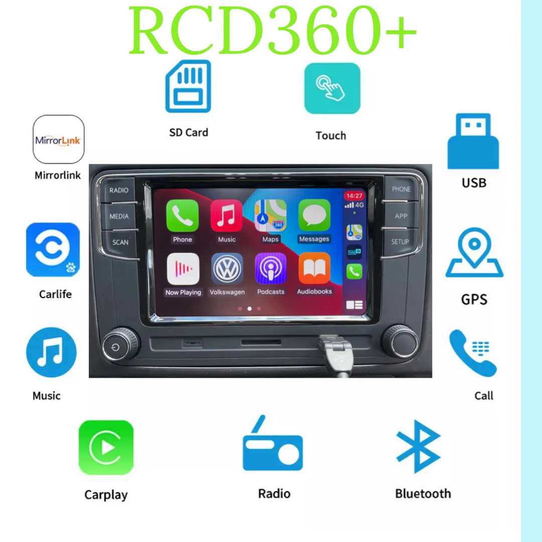 VW T5.1 RCD360  With Apple Car Play / Android Auto 6.5" Factory Fit 10-15