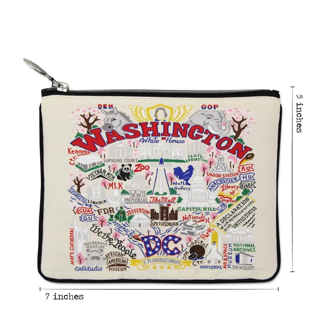 Washington DC Zip Pouch - Natural