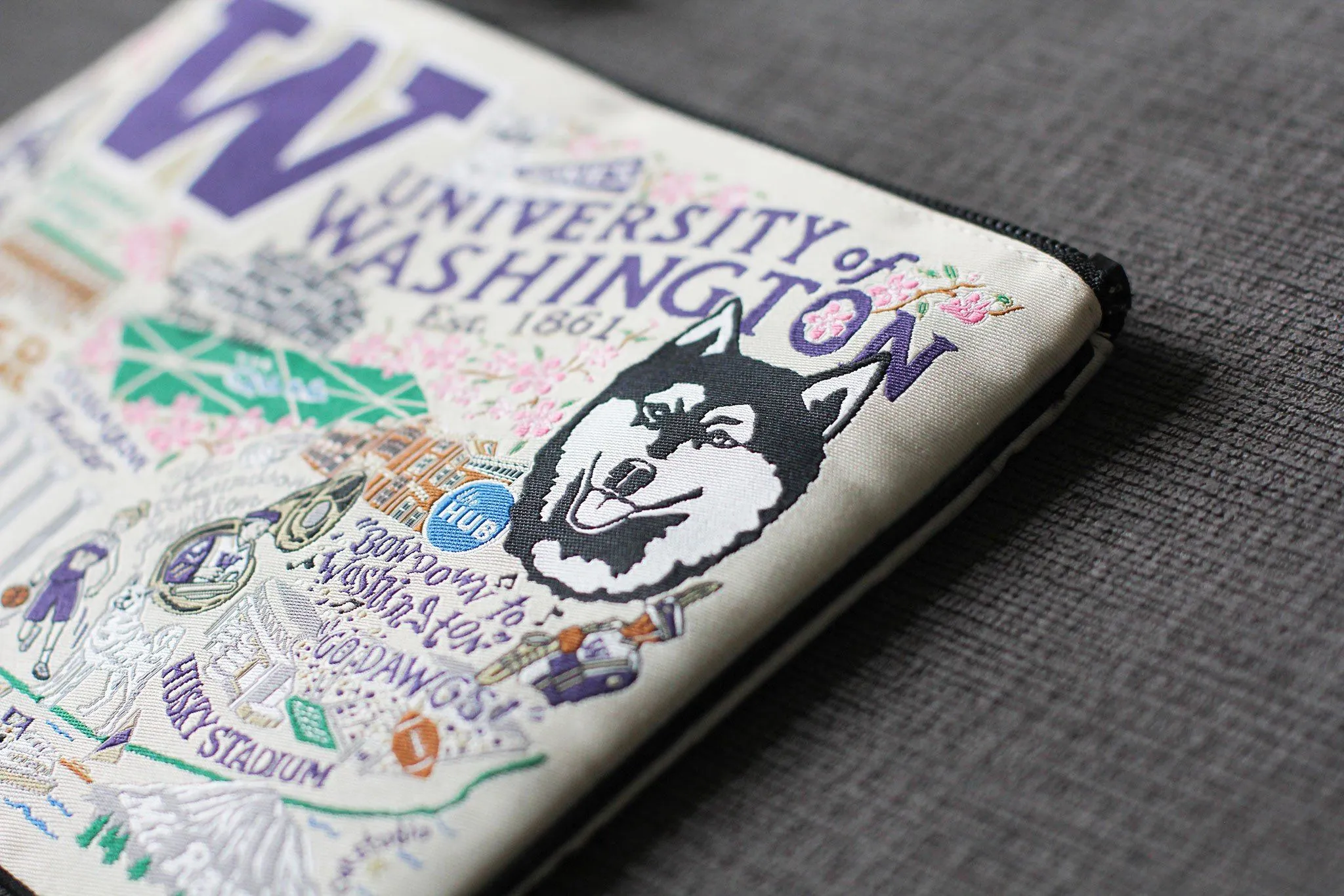 Washington, University of Collegiate Zip Pouch