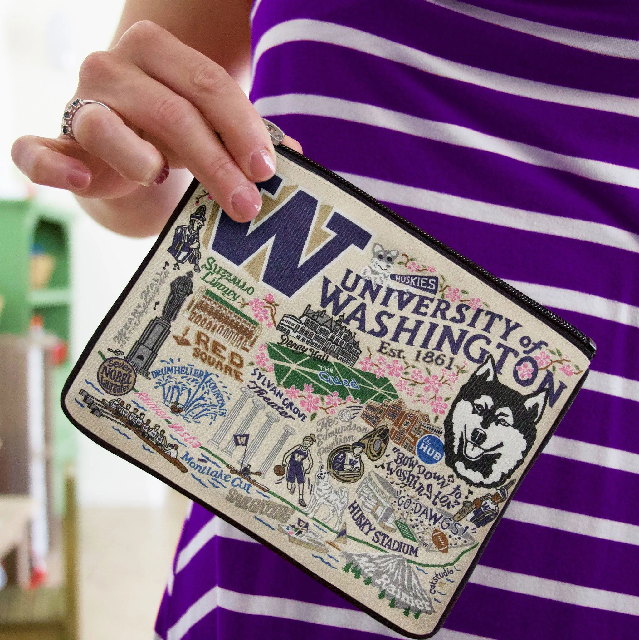 Washington, University of Collegiate Zip Pouch