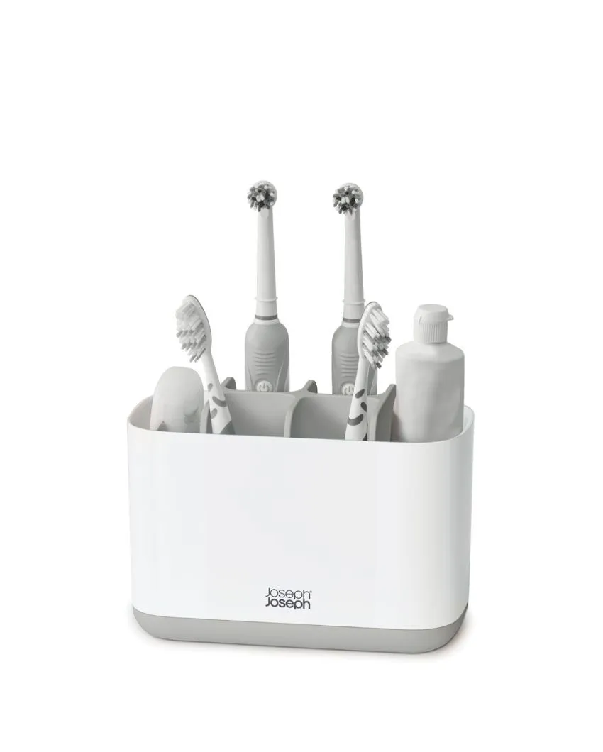 White Color Plastic Large Toothbrush Holder