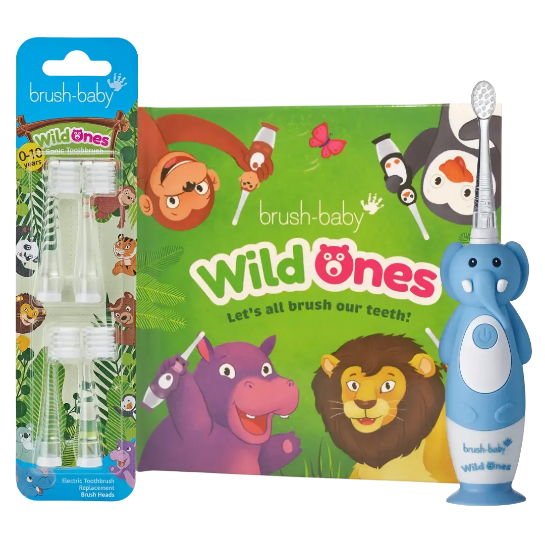 WildOnes™ Elephant Rechargeable Kids Toothbrush Gift Set