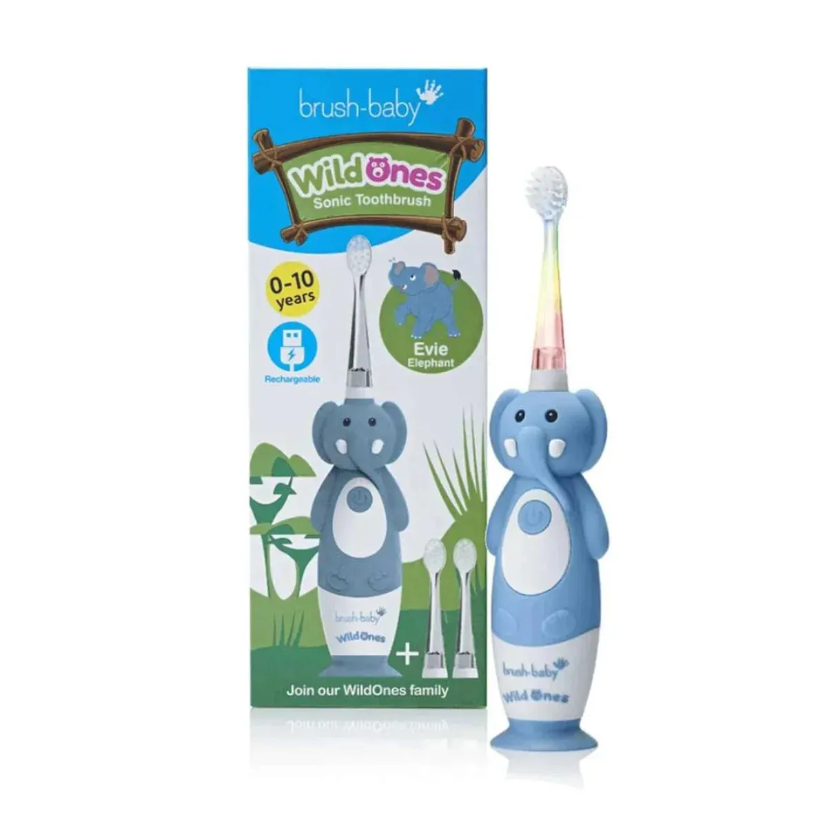 WildOnes™ Elephant Rechargeable Kids Toothbrush Gift Set